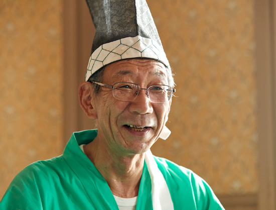 因幡麒麟獅子舞の会　　会長 西村伸一さん