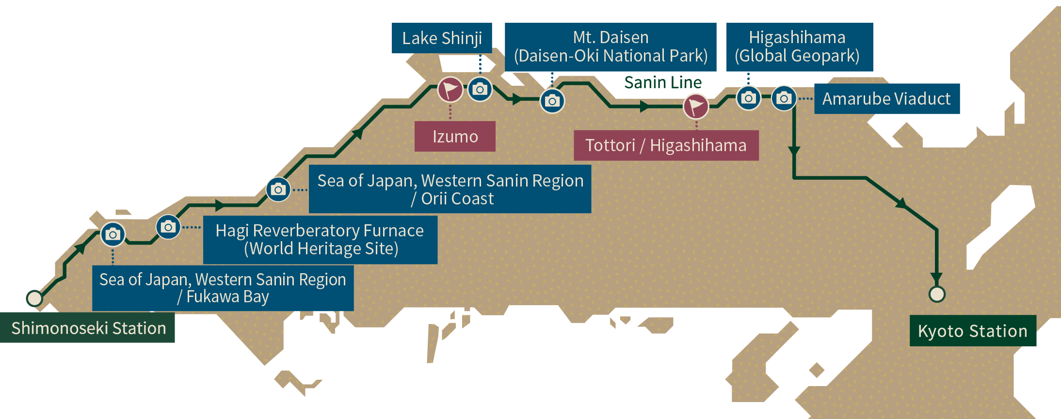 Sanin Course (Kyoto-bound)