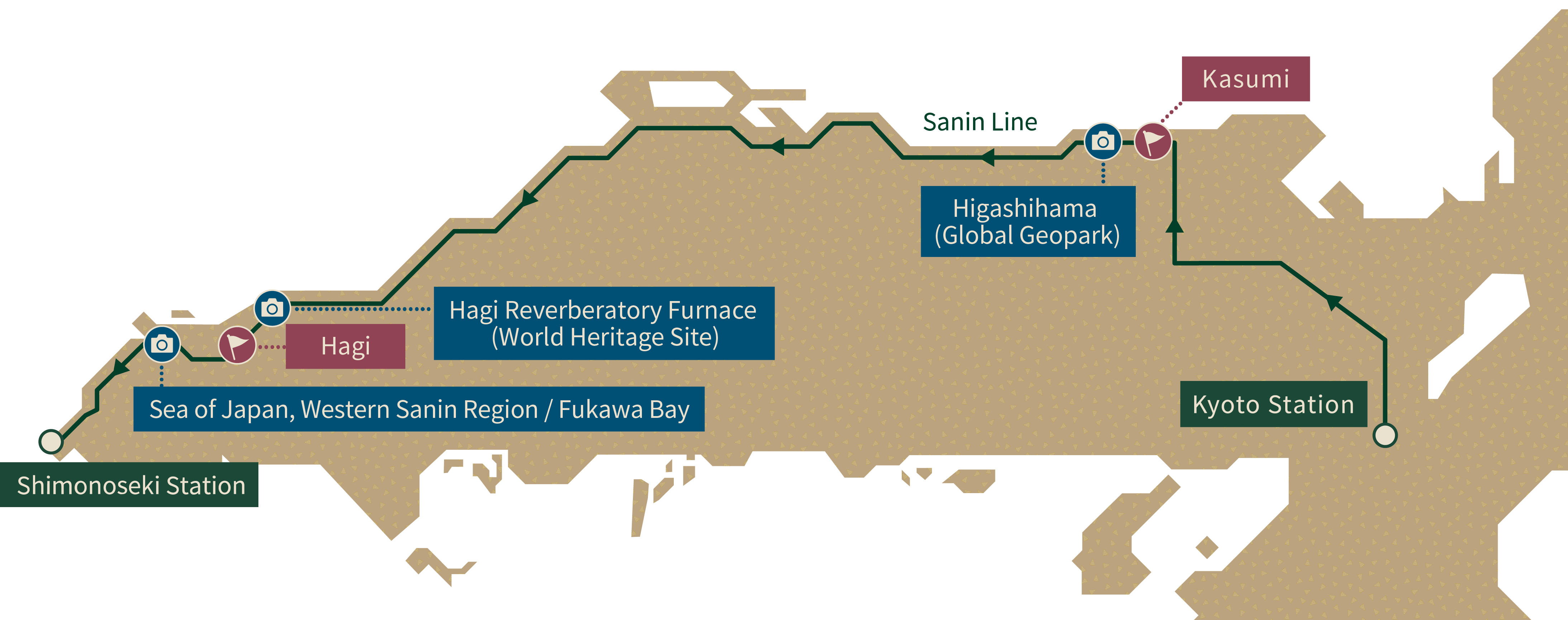 Sanin Course (Shimonoseki-bound)