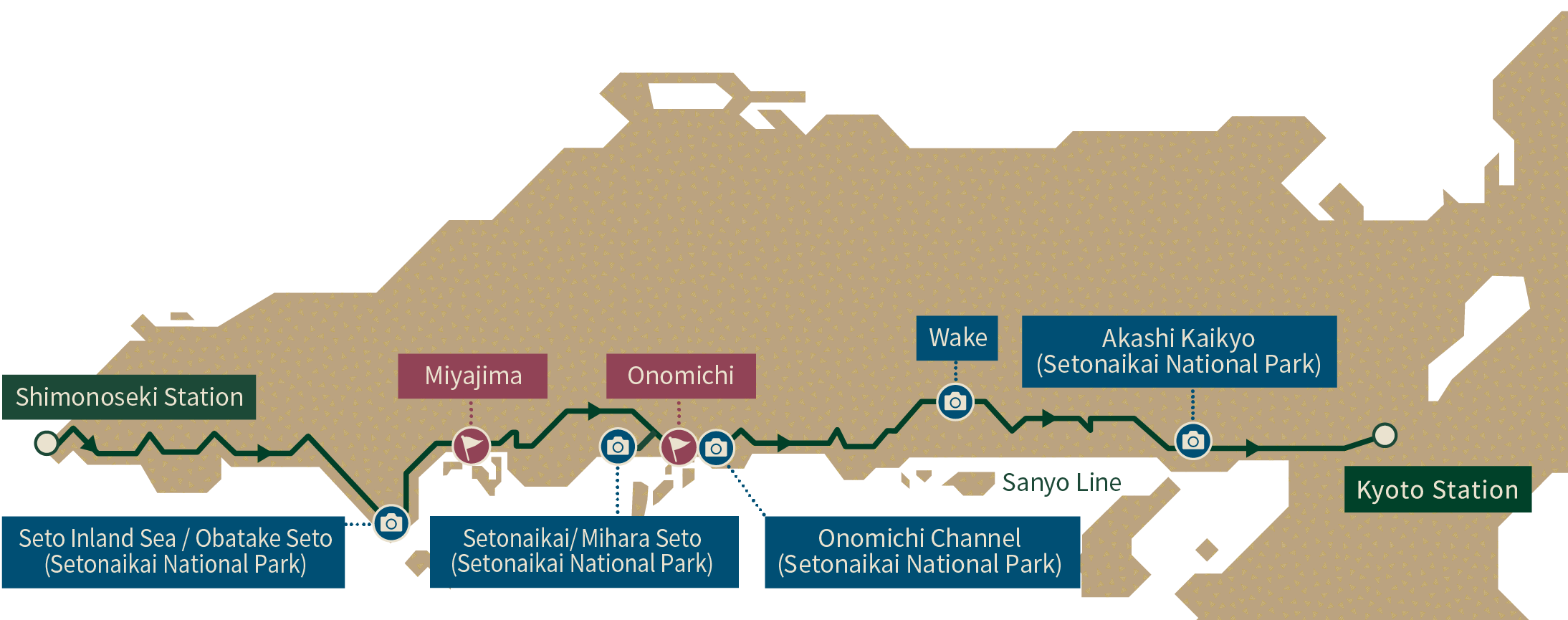 Sanyo Course (Kyoto-bound)