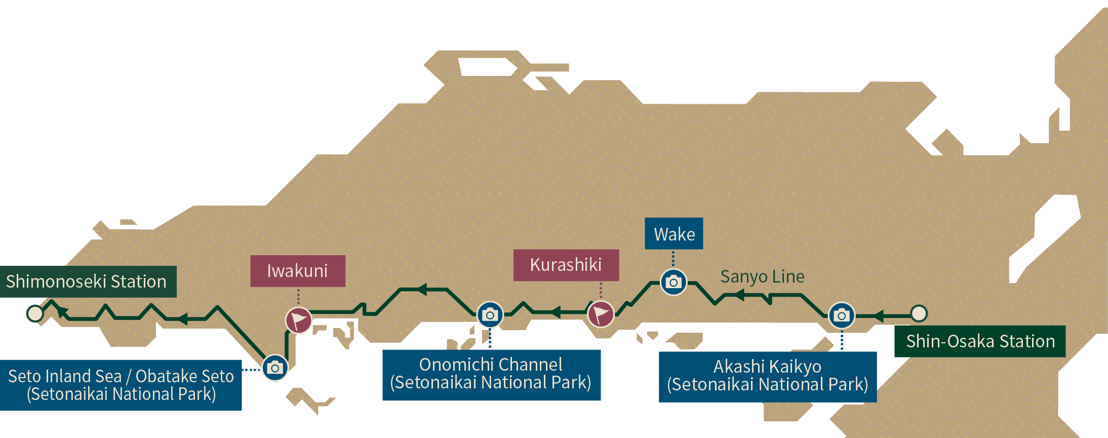 Sanyo Course (Shimonoseki-bound)